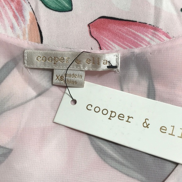 NWT Copper & Ella Floral Cold Shoulder Blouse - Picture 5 of 5